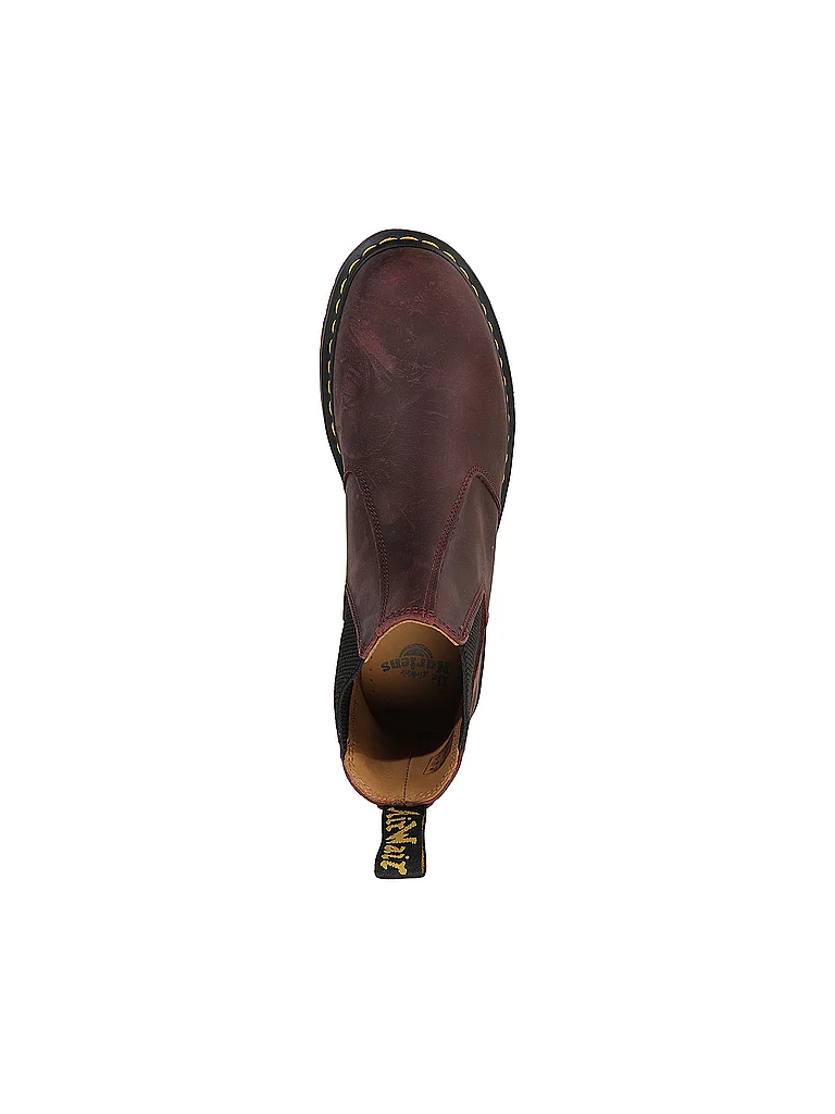 Boots Dr. Martens 2976 YS CHERRY CRAZY HORSE - vue 2
